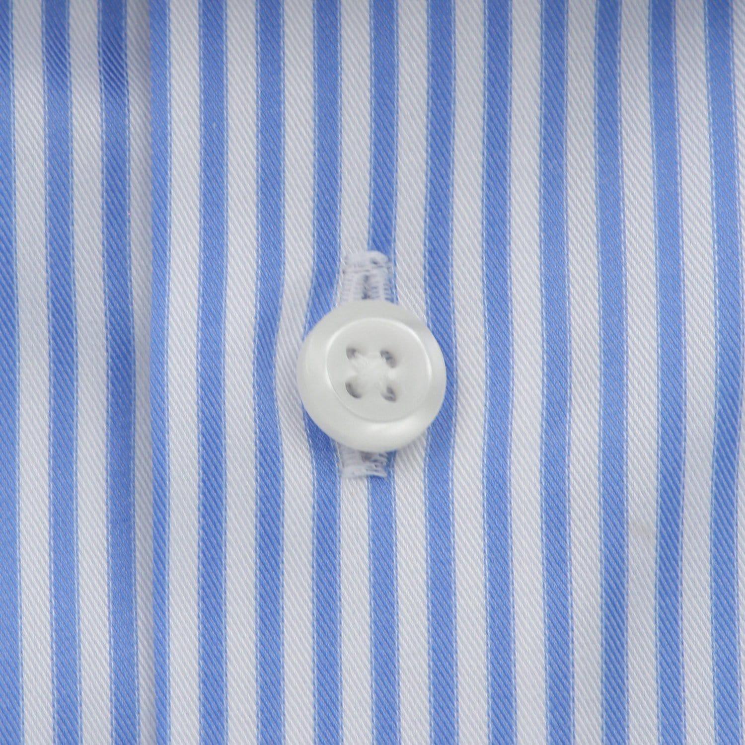 Banker Collar Light Blue Stripe Shirt