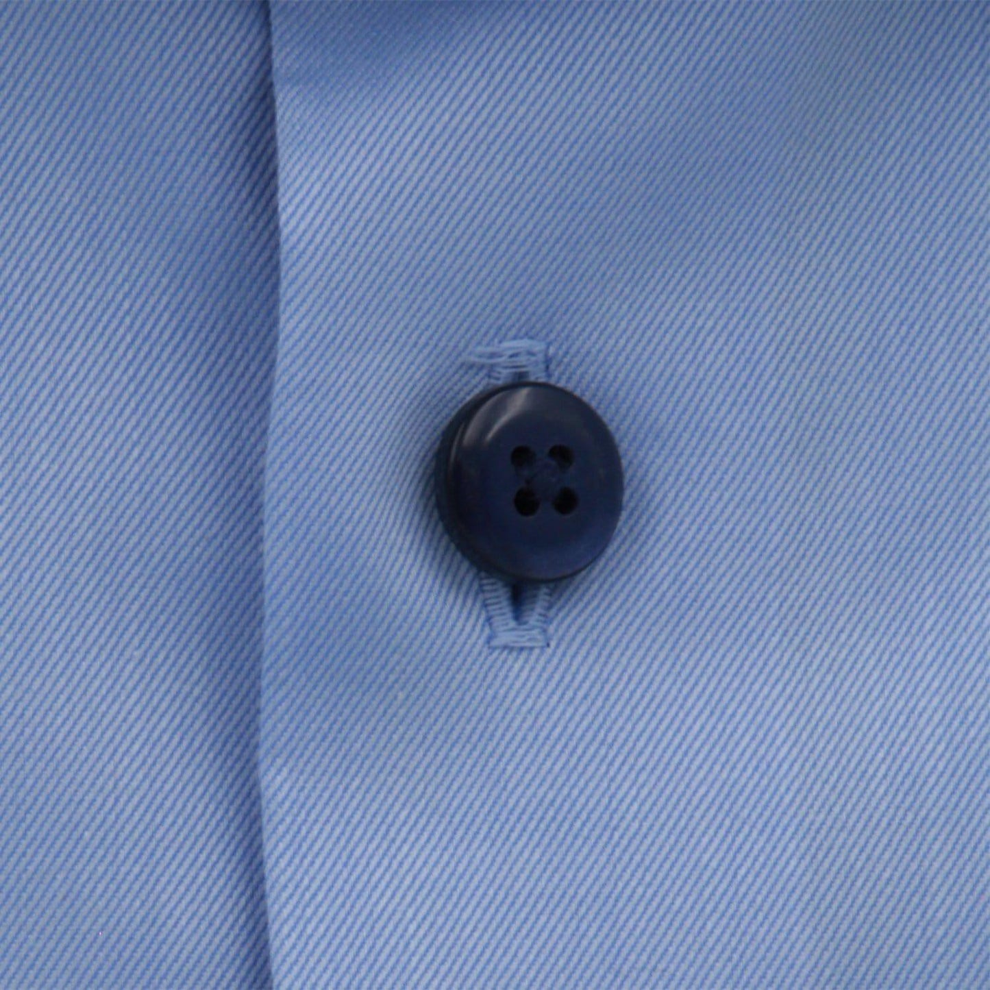 Blue Shirt with Black Buttons - Just White Shirts