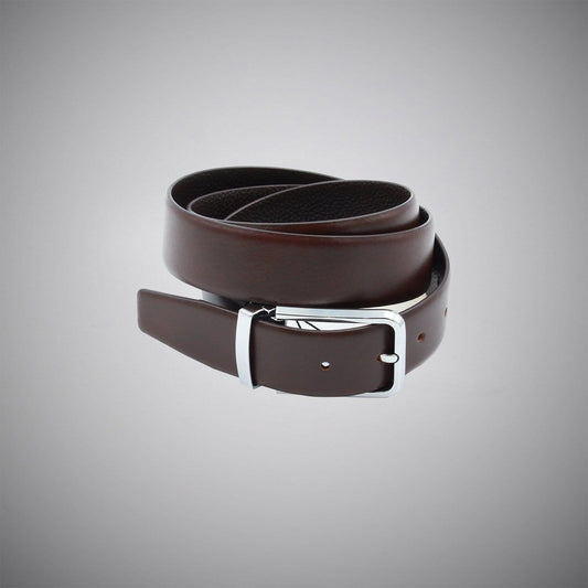 Brown Leather Belt - Just White Shirts