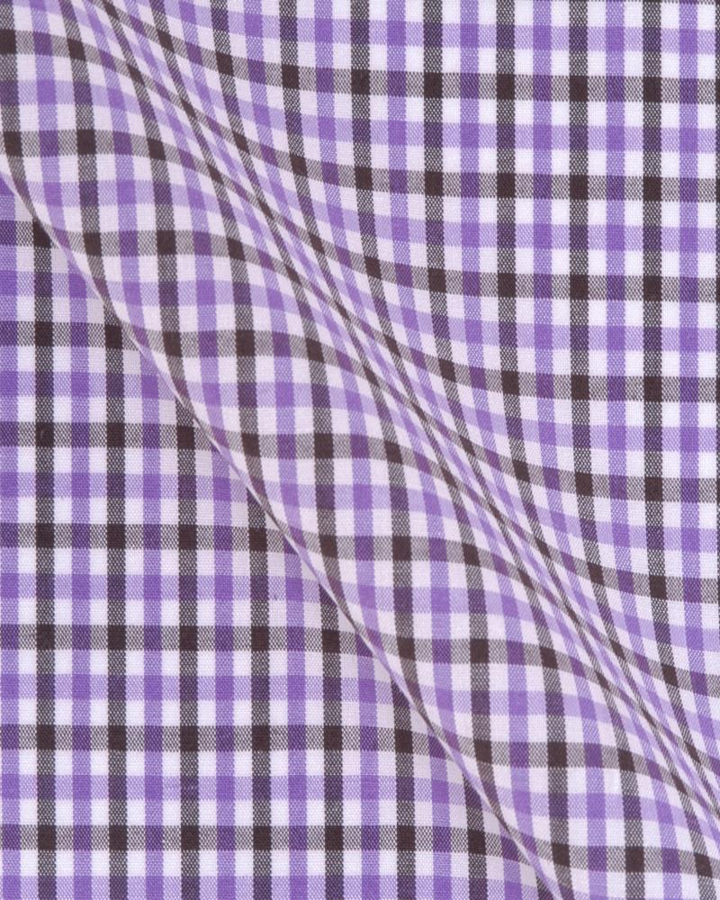 Canclini London Purple Check Shirt 2420.w021.0002.fan - Just White Shirts