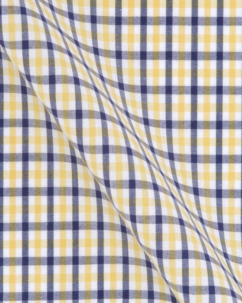 Canclini London Yellow & Black Check Shirt 2420.w021.0005.fan - Just White Shirts