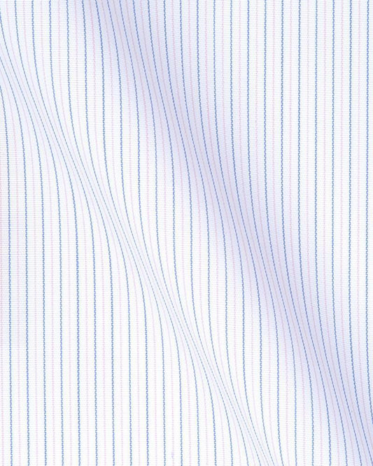 Canclini Milano Blue & Pink Stripe Shirt 6409.w170.0002.fan - Just White Shirts