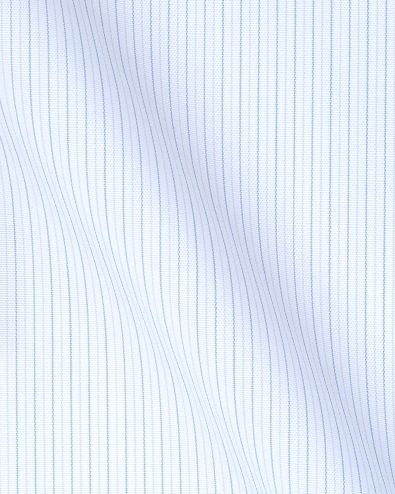 Canclini Milano Blue Stripe Shirt 6409.w170.0001.fan - Just White Shirts