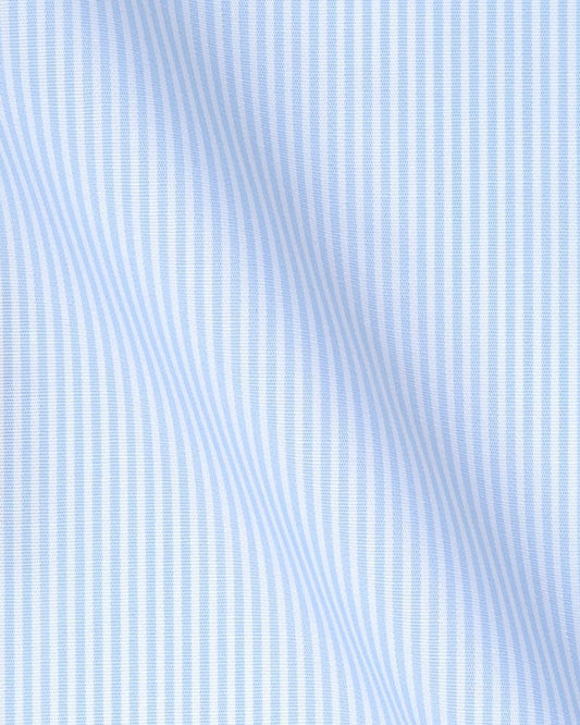 Canclini Milano Blue Stripe Shirt 6409.w180.0001.fan - Just White Shirts