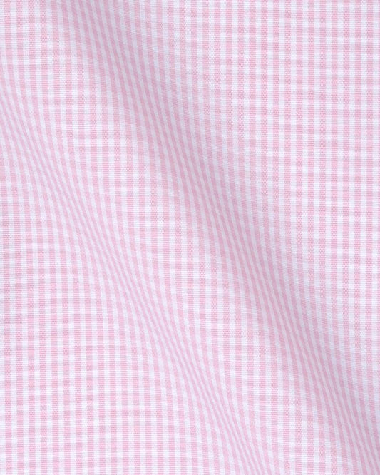 Canclini Milano Pink Check Shirt 6409.w181.0002.fan - Just White Shirts