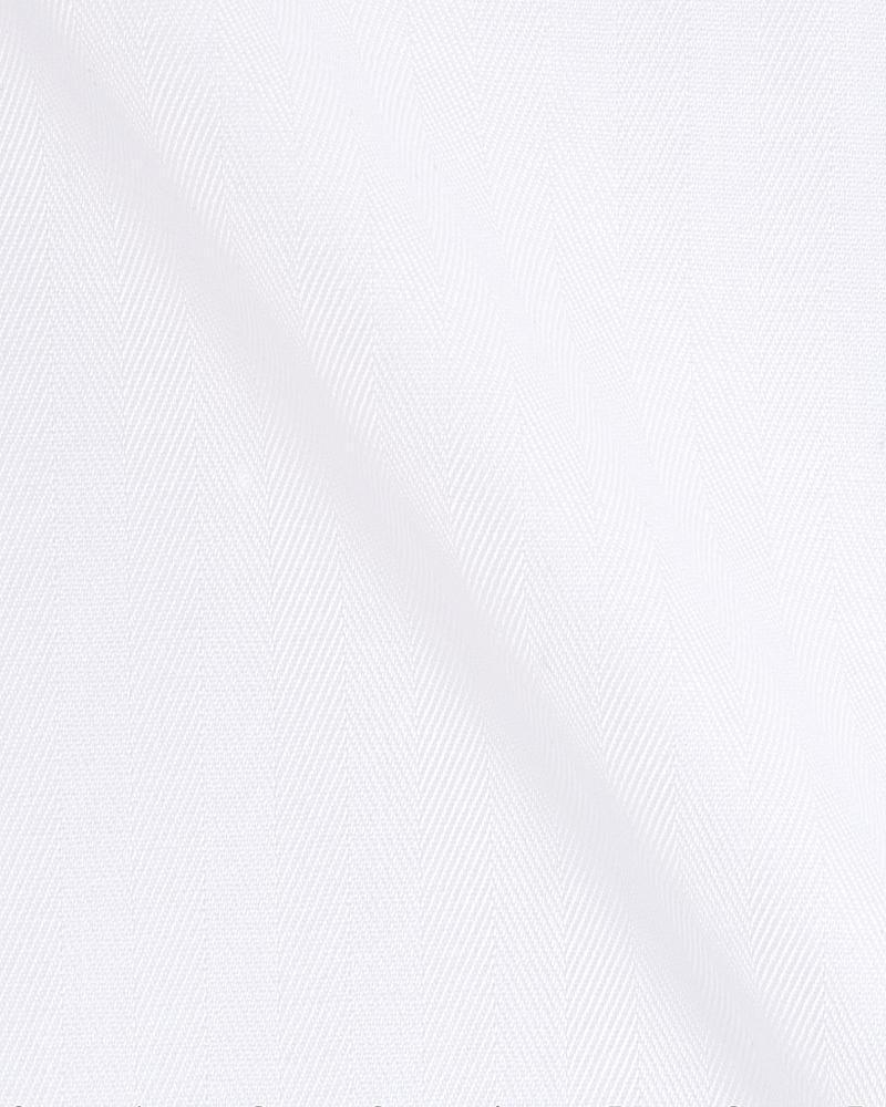 Canclini Piave Bio Mini Herringbone White Shirt 2980.w014.0101.bco - Just White Shirts