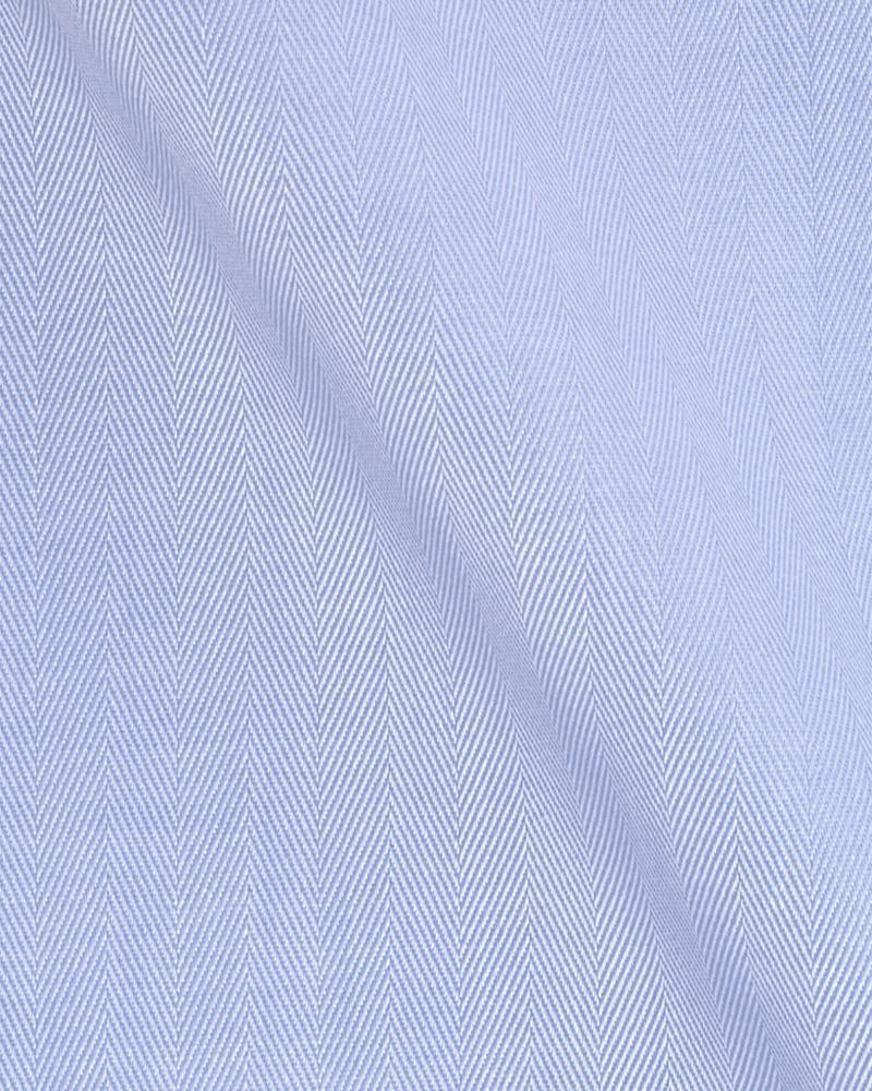 Canclini Piave Blue Herringbone Shirt 3090.w014.0052.chi - Just White Shirts