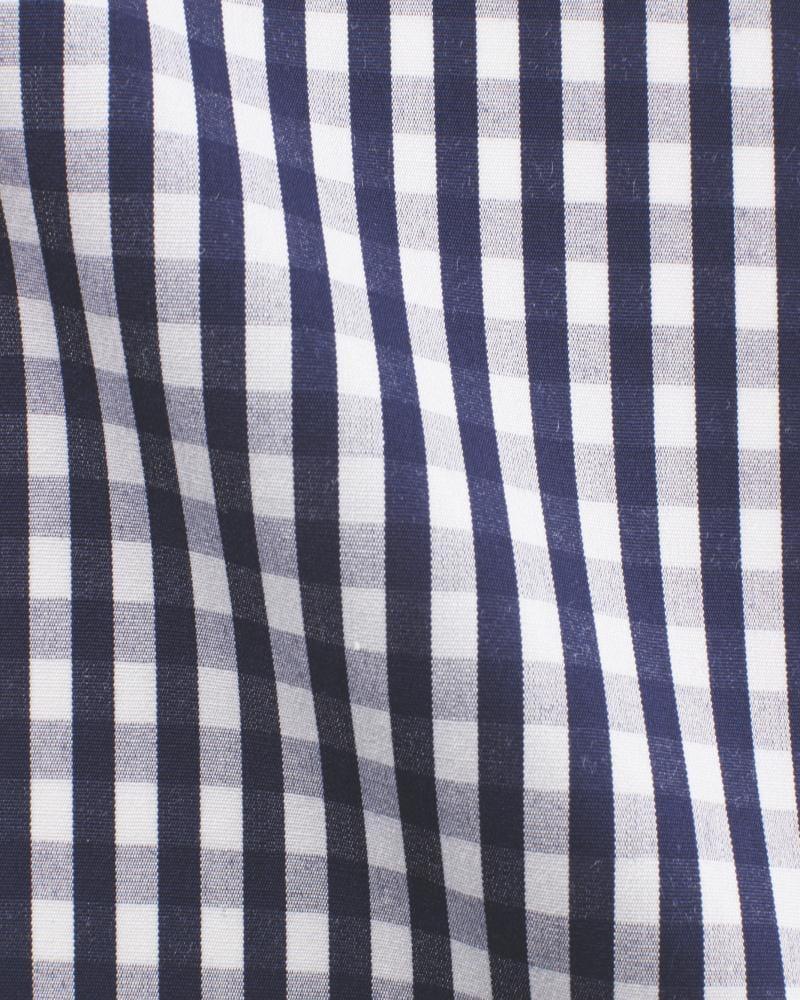 Cnclini Skin Navy Blue Micro Check Shirt 4162.w3451.0015.fan - Just White Shirts