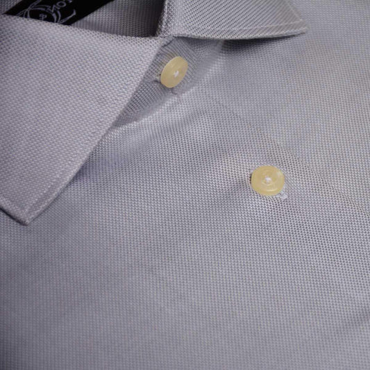 Dress Shirt Grey Royal Oxford - Just White Shirts