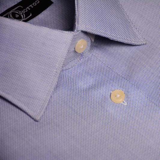 Dress Shirt mid blue Royal Oxford - Just White Shirts