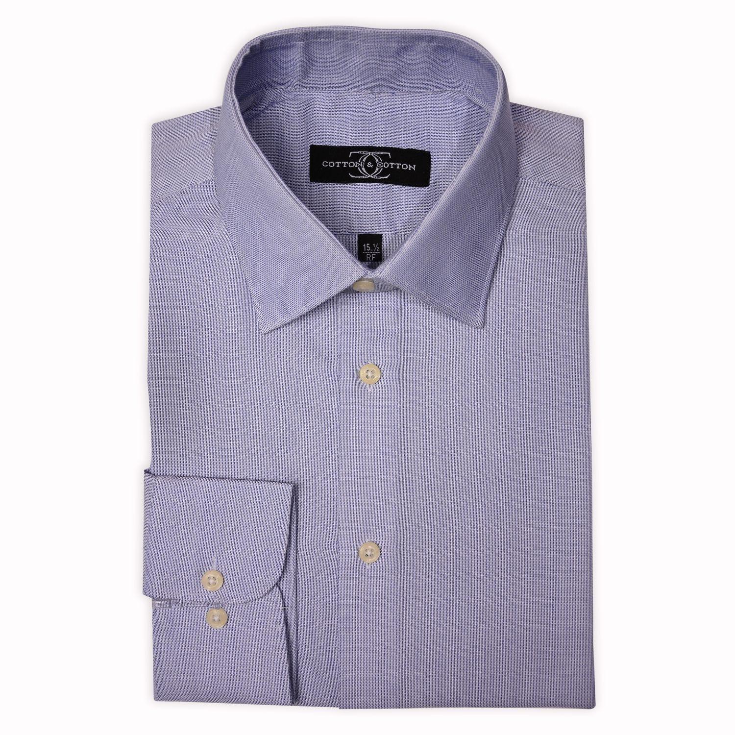 Dress Shirt mid blue Royal Oxford - Just White Shirts