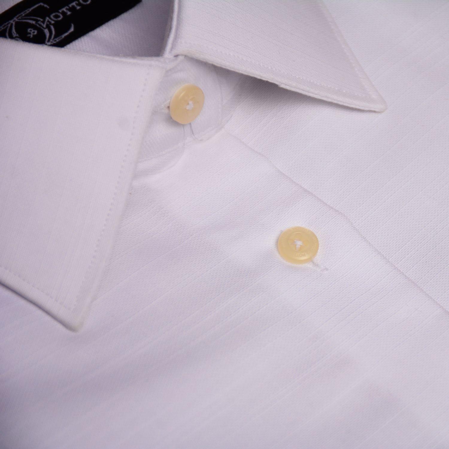 Dress Shirt White Dobby weave - Just White Shirts