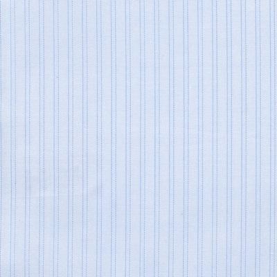 Ice Blue Ground with Double Blue Fine Stripes Classic Custom Shirt 100C 120/2*50 Sas727a - Just White Shirts