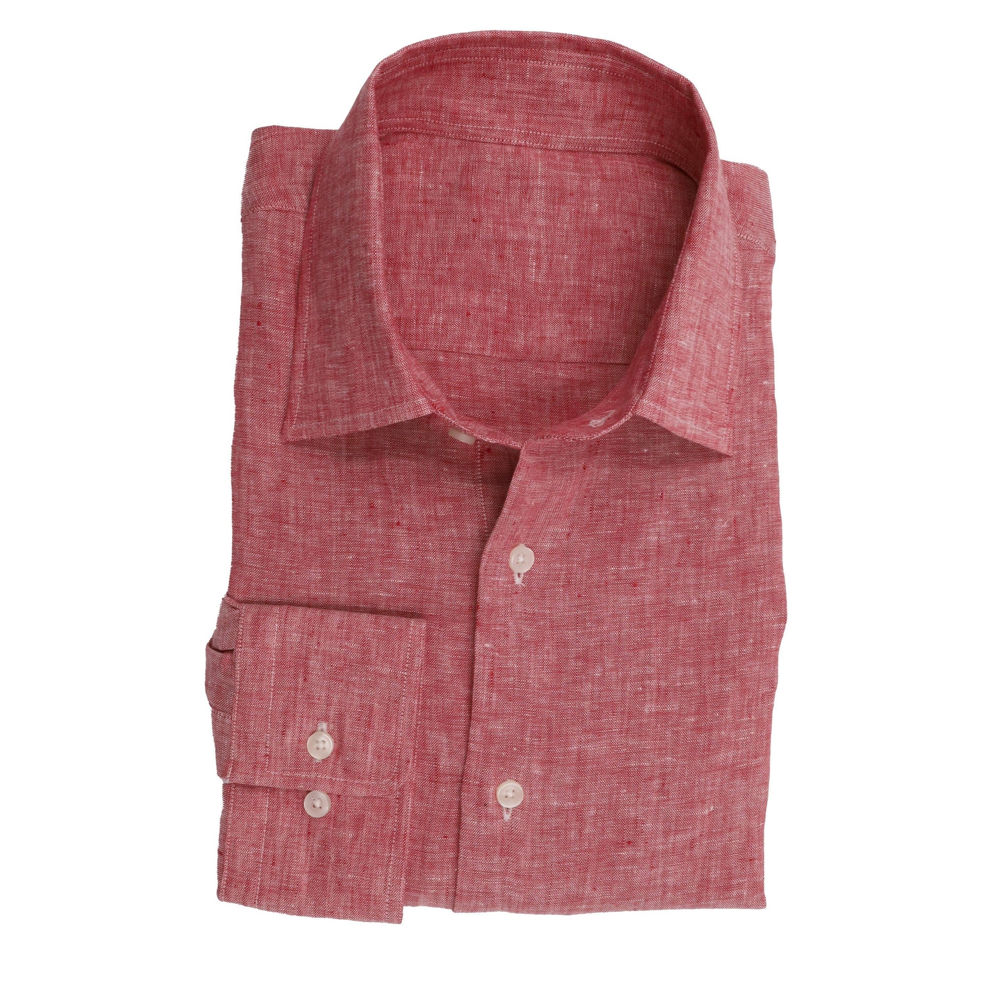 Linen Sports Shirt Red - Just White Shirts