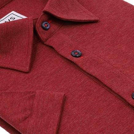 Maroon Fine Pique Polo Shirt - Just White Shirts