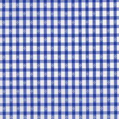 Mid Blue and White End on End Check with Micro Diamond Pattern Classic Custom Shirt 100c 50*50 Sas722a - Just White Shirts