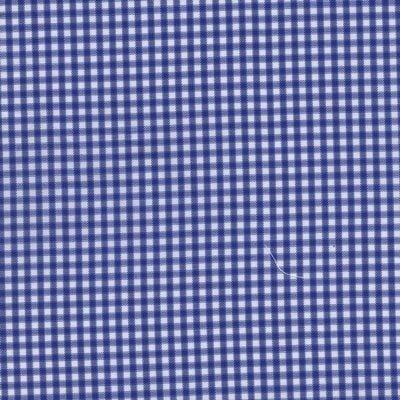 Mid Blue and White Medium Check Classic Custom Shirt 100c 70*70 Saq1003 - Just White Shirts