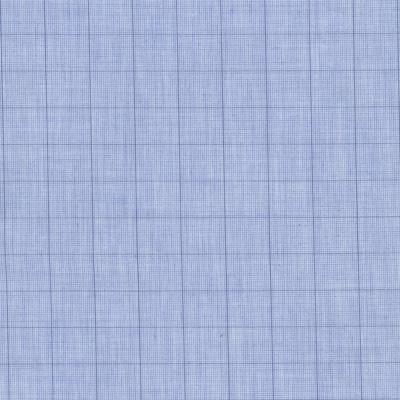 Mid blue Check Fabric Classic Custom Shirt - Just White Shirts