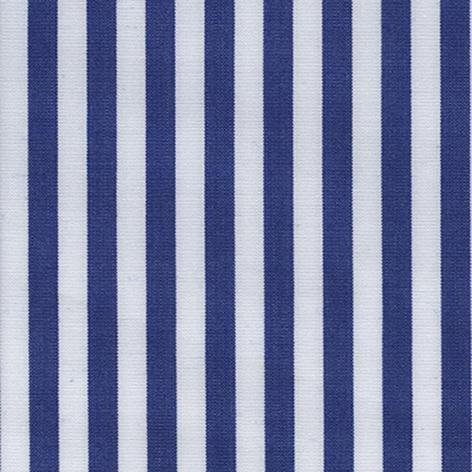 Navy and White Butcher Stripe Classic Custom Shirt 100c 140/2*70 Sii0018 - Just White Shirts