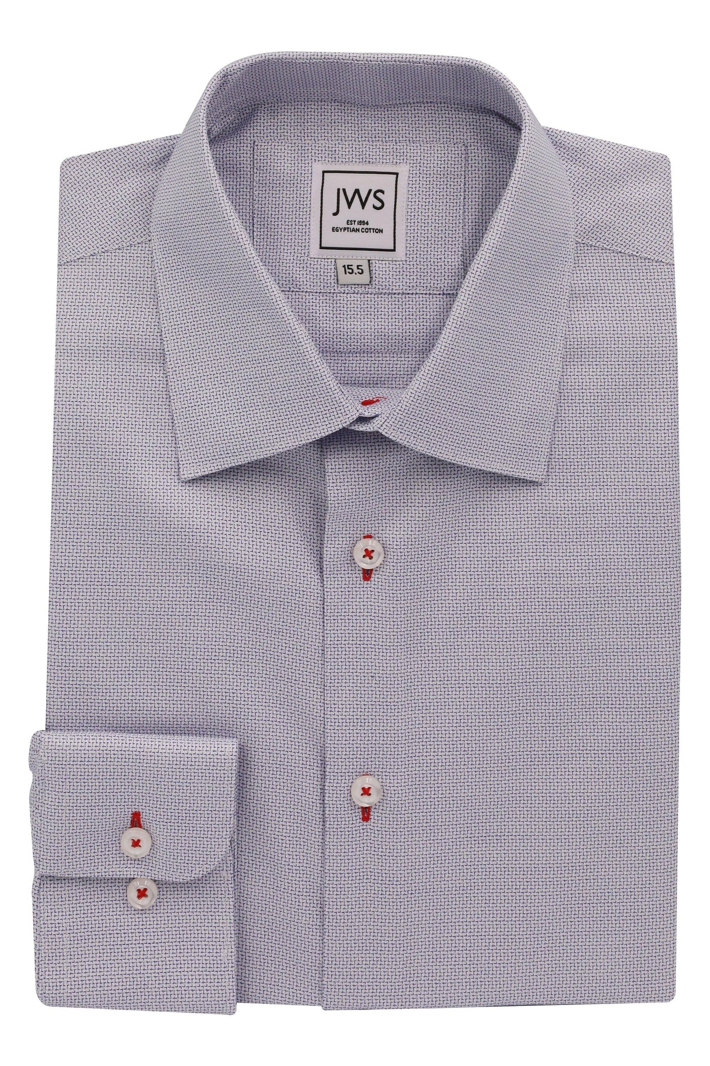 Navy Oval Design Dress Shirts - Just White Shirts