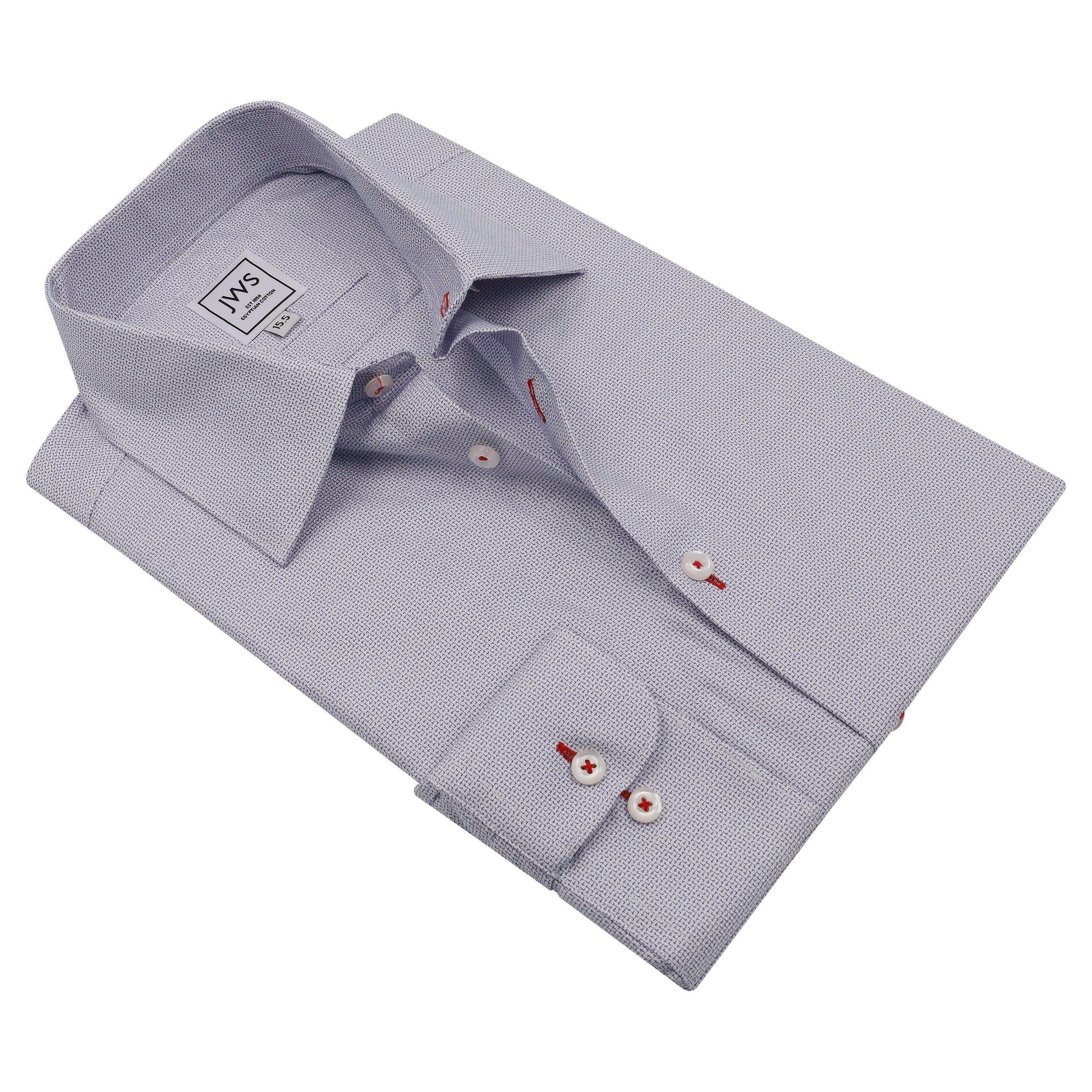 Navy Oval Design Dress Shirts - Just White Shirts