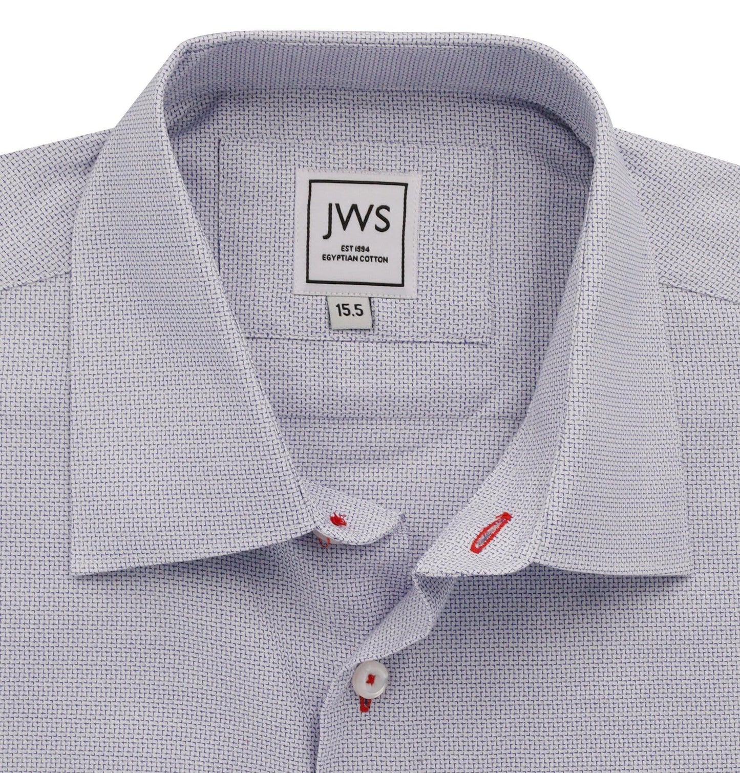 Navy Oval Design Dress Shirts - Just White Shirts