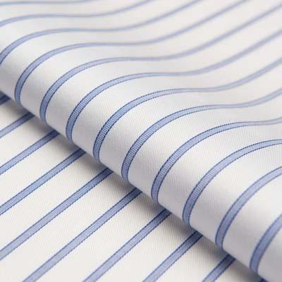 Non-Iron Two-Tone Blue Stripe Shirt - Just White Shirts