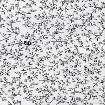 Printed Grey Leaf Pattern on White Grey Classic Custom Shirt - Just White Shirts