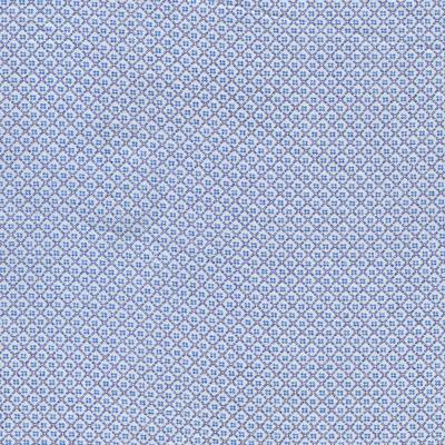 Printed White and Blue Crosshatch Pattern Classic Custom Shirt - Just White Shirts