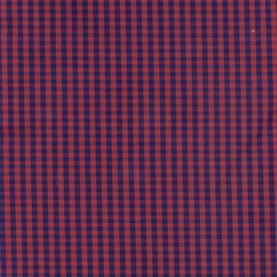 Red and Navy Check Classic Custom Shirt 100c 60*60 Saq014a - Just White Shirts