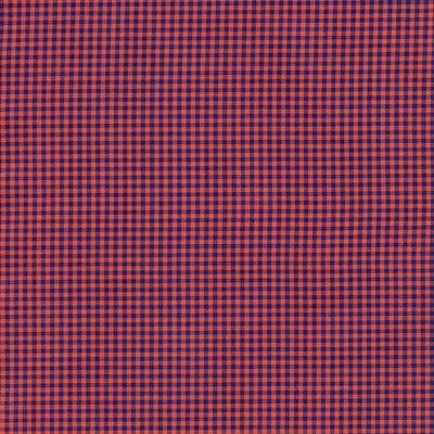 Red and Navy Mini Check Classic Custom Shirt 100c 70*70 Saq578a - Just White Shirts