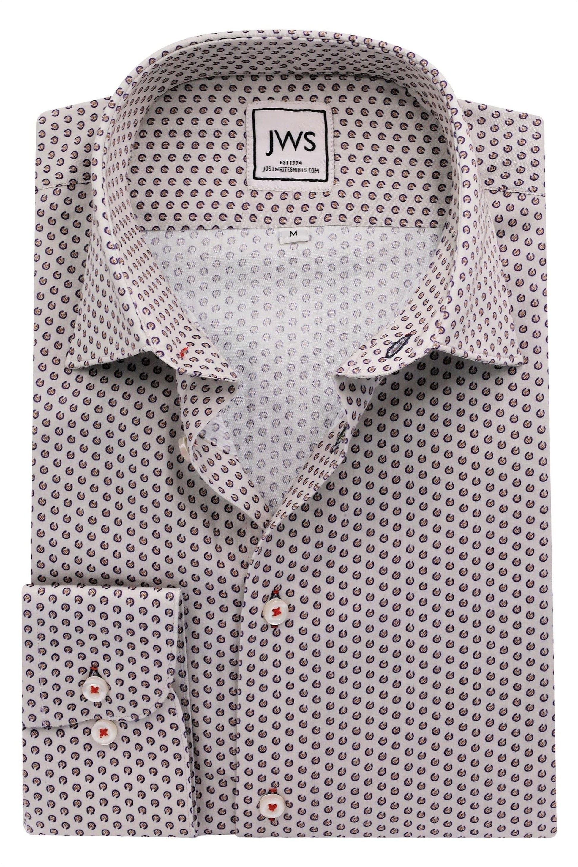 RUST DOTS IN CIRCLE - Just White Shirts