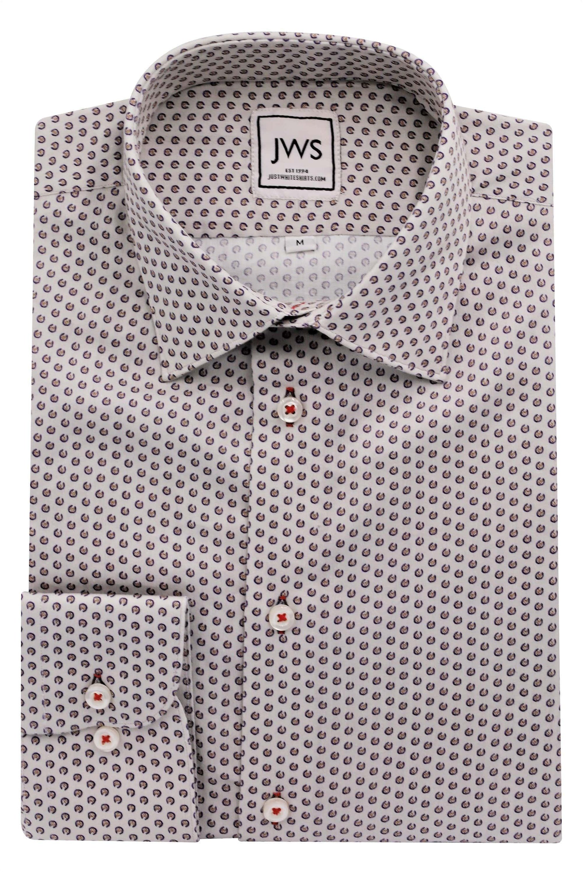 RUST DOTS IN CIRCLE - Just White Shirts