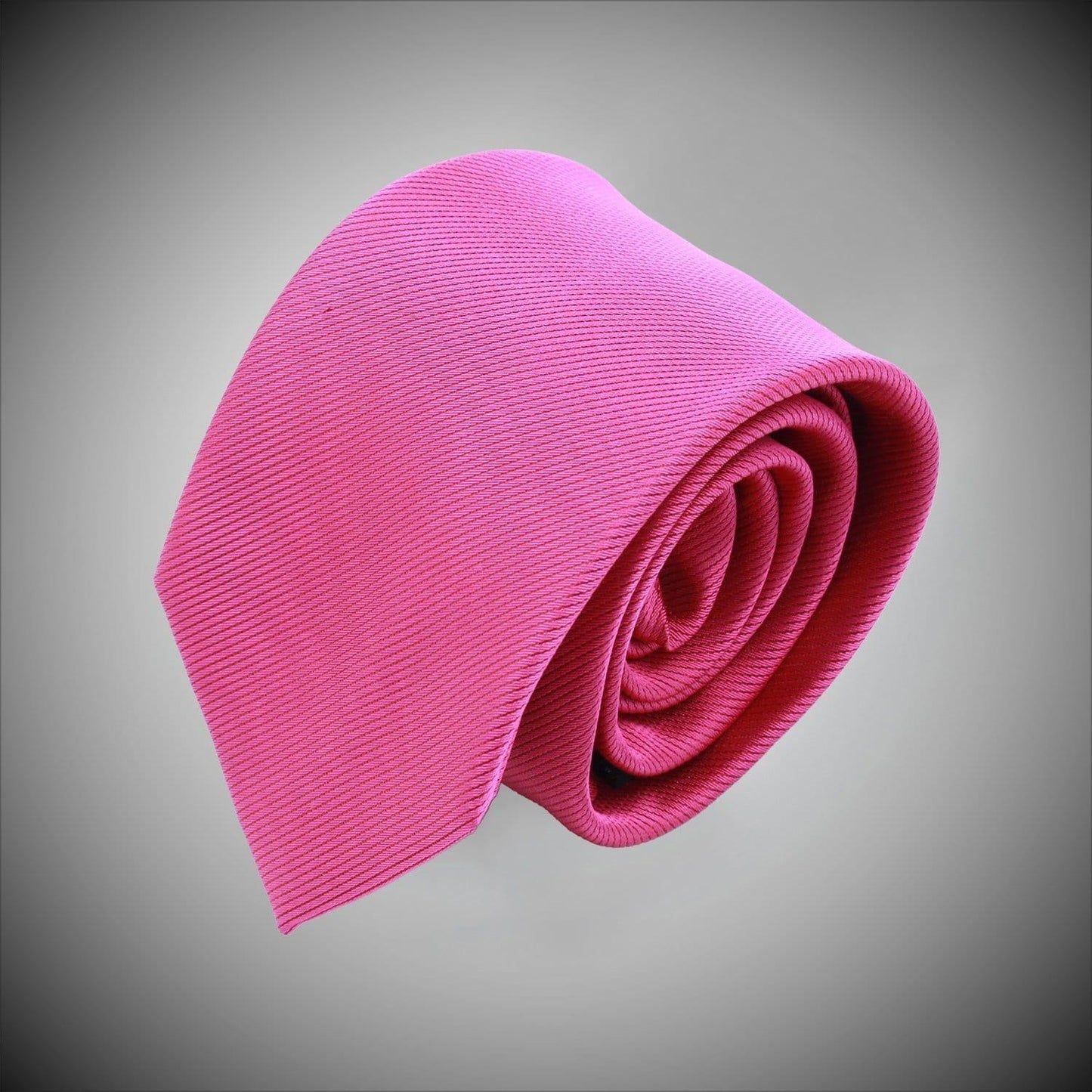 Solid Fuschia Twill Woven Silk Tie - Just White Shirts