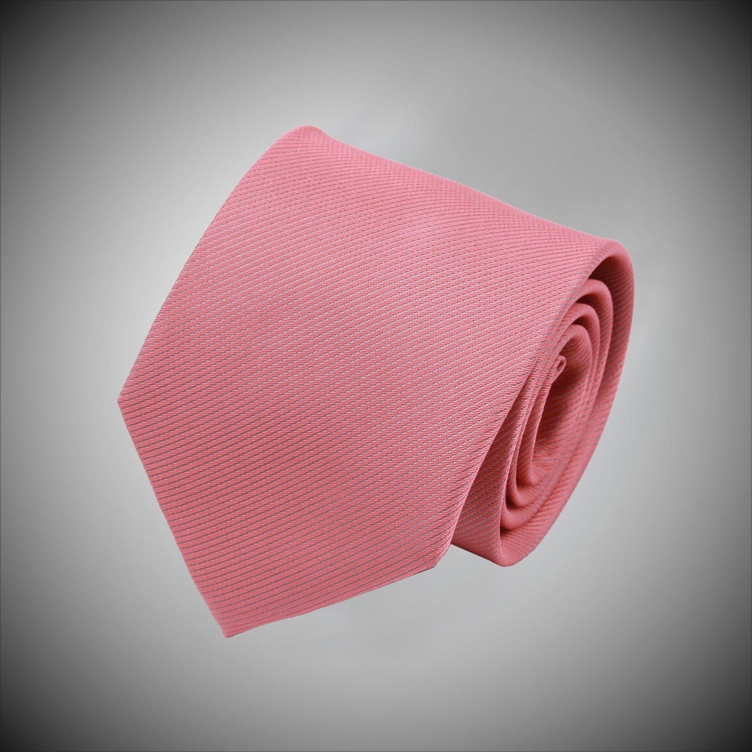 Solid Rose Twill Woven Silk Tie - Just White Shirts