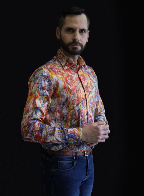 THE EYE OF THE LORD BY GEORGIANA HOUGHTON PRINTED SHIRT - Just White Shirts