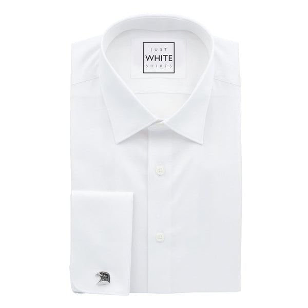 White french store cuff dress shirt