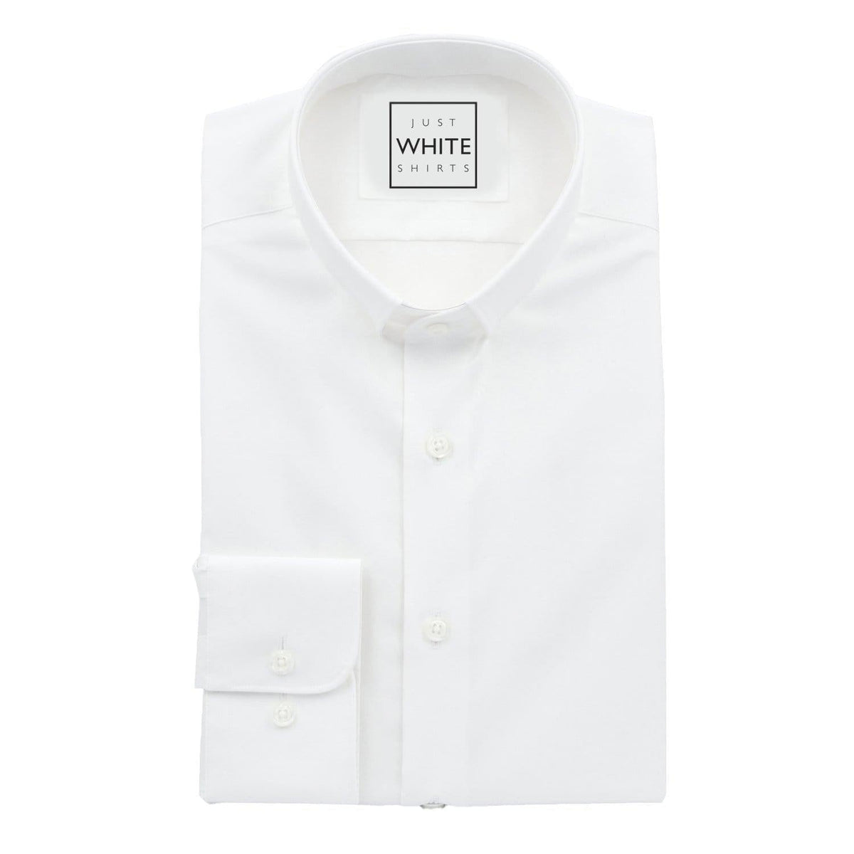 Mens White Priest Collar Dress Shirt Non Iron Egyptian Cotton Shirt Jws Just White Shirts